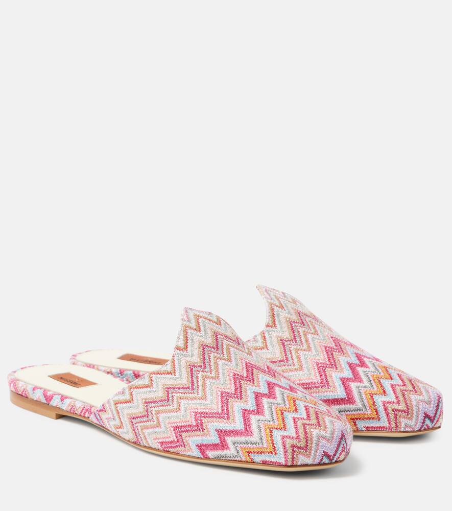 Зигзагообразные мюли Missoni, Lurex