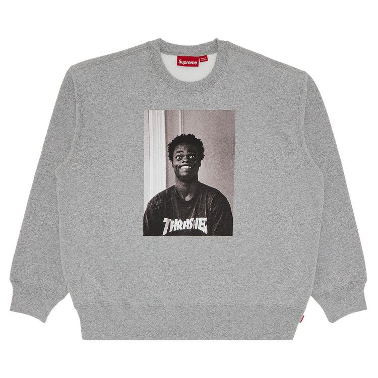 

Свитер Supreme x Thrasher Crewneck, Heather Grey