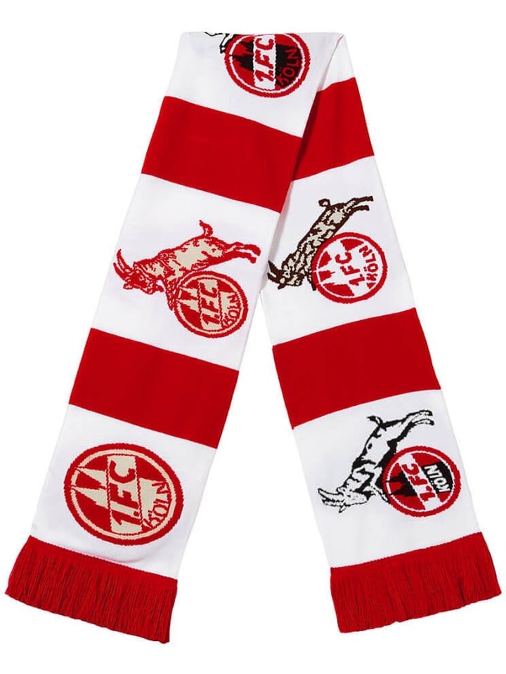

Шарф Premiumschal Logos Fußballverein 1. FC Köln, красный