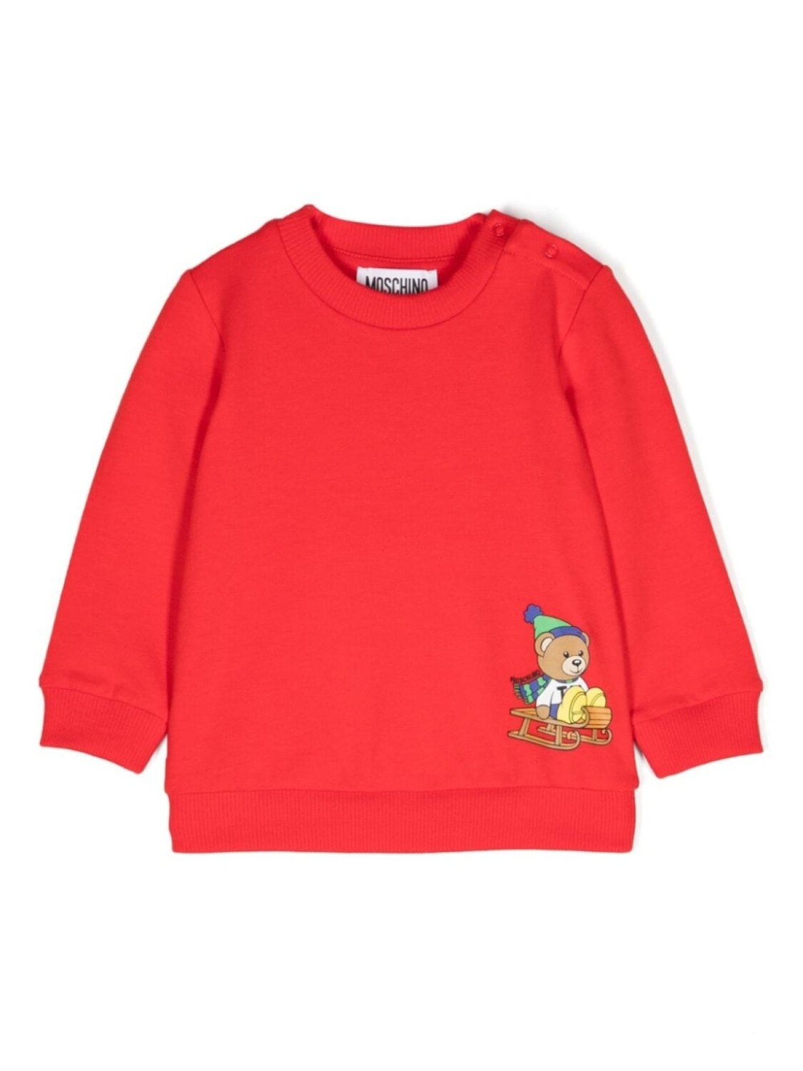 

Moschino Kids толстовка с принтом Teddy Bear, красный