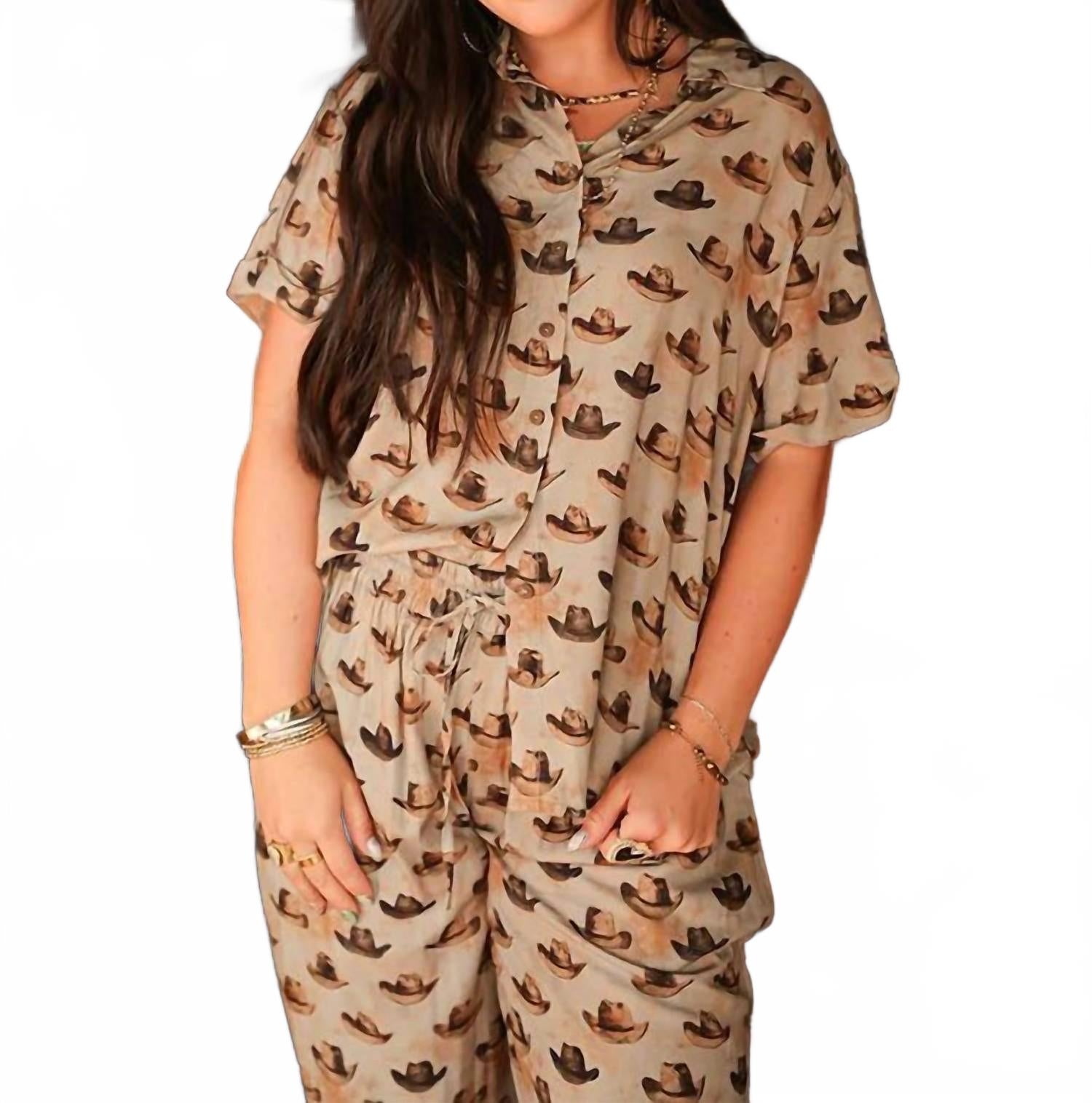 

Топ с короткими рукавами Calamity бежевого цвета Layerz Clothing, коричневый