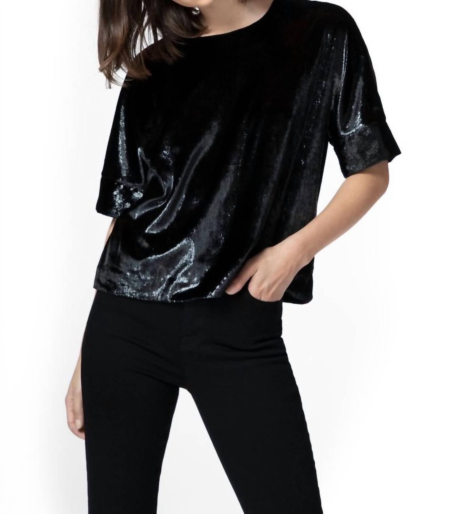 

Блуза Daisy черного цвета J Brand