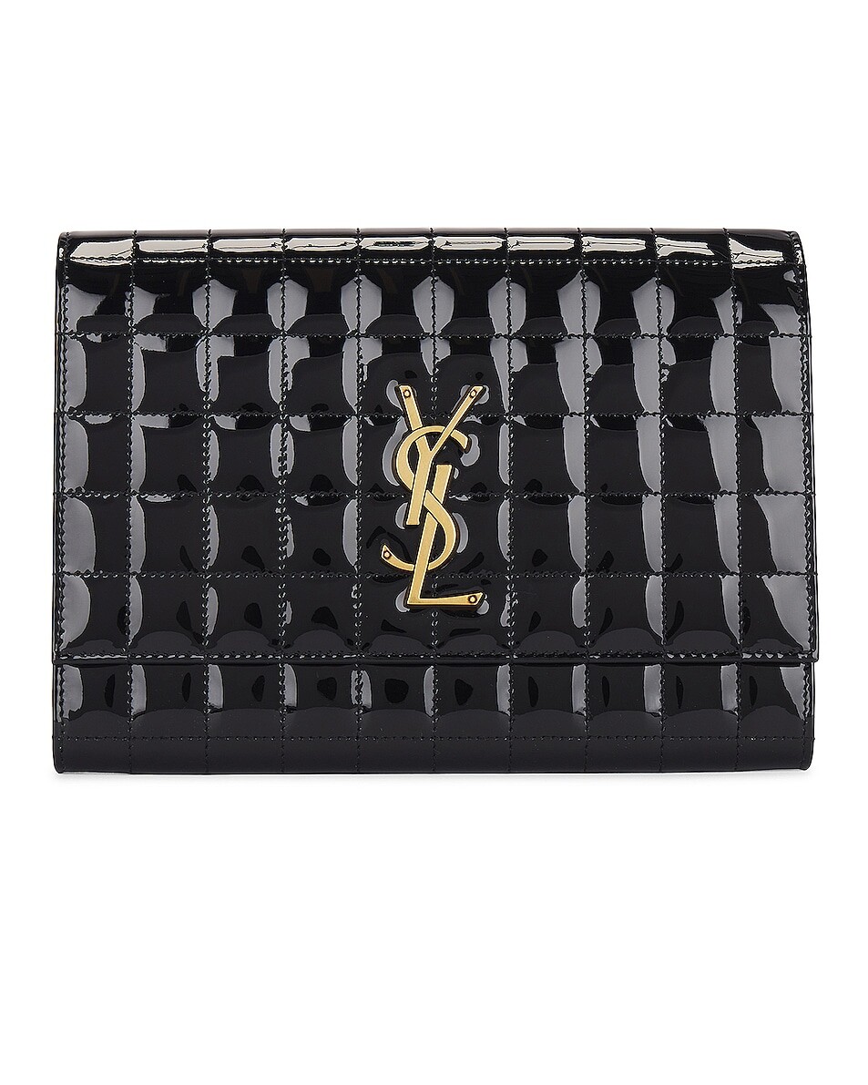 

Сумка Saint Laurent Cassandre Flap Pouch, нуар