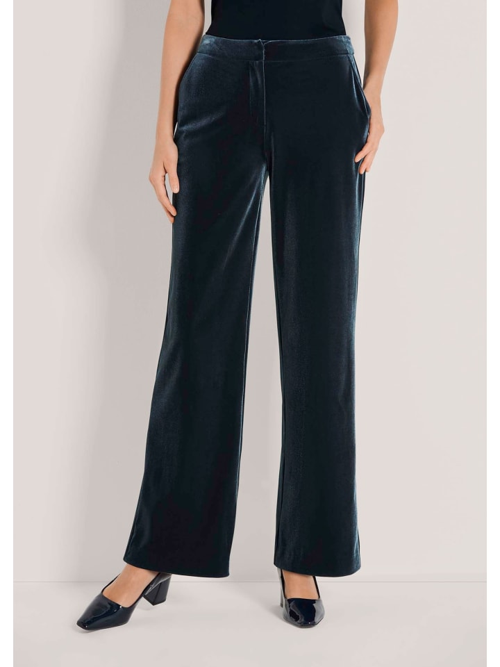 

MADELEINE Элегантные брюки с роскошным оттенком, темно-синего цвета