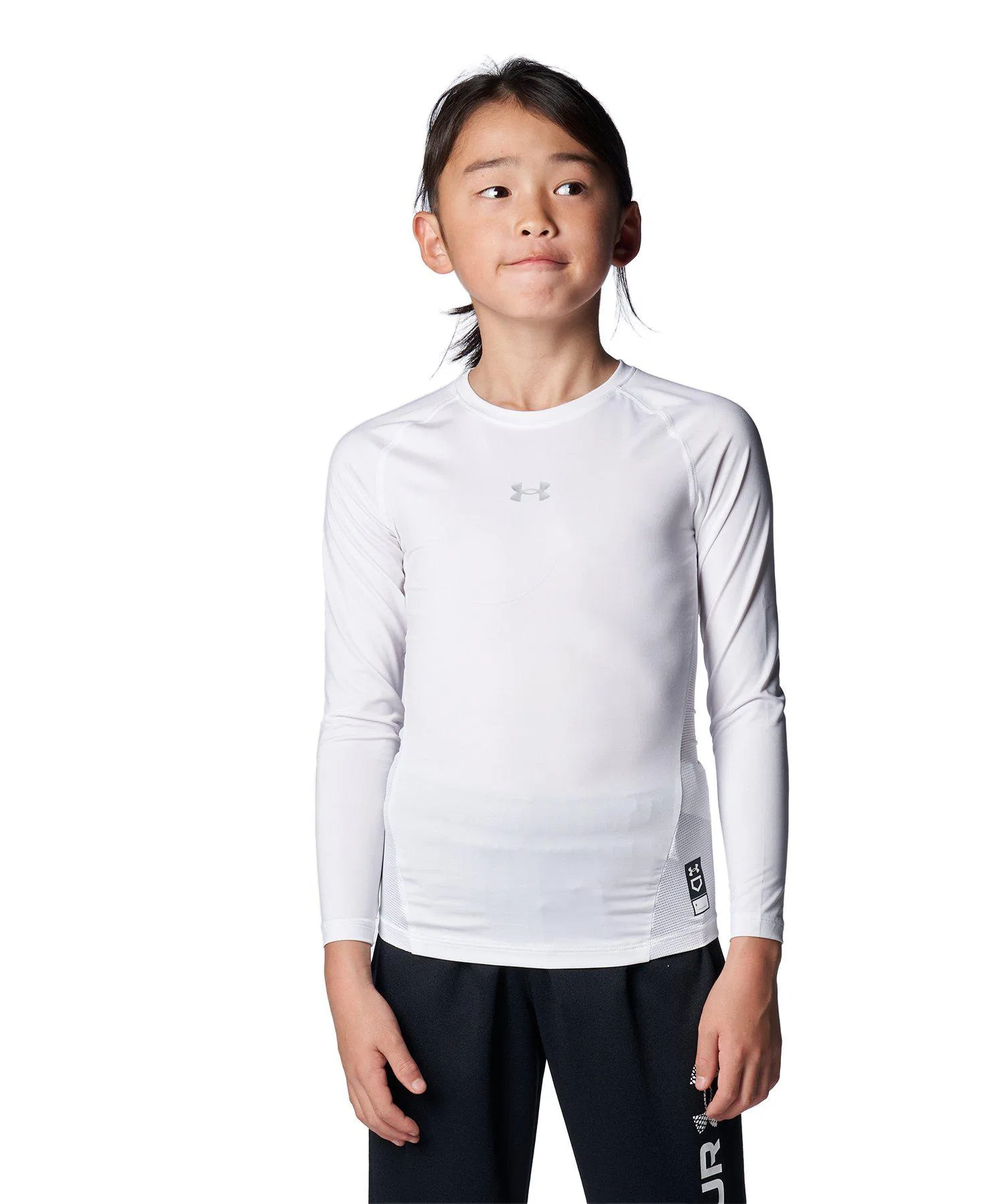 Детская футболка Under Armour UA Heatgear Armour Compression Long Sleeve Crew Neck Shirt