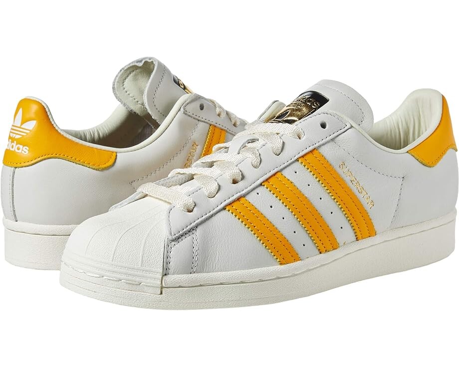 

Кроссовки Adidas Superstar, цвет Off-White/Collegiate Gold/Off-White