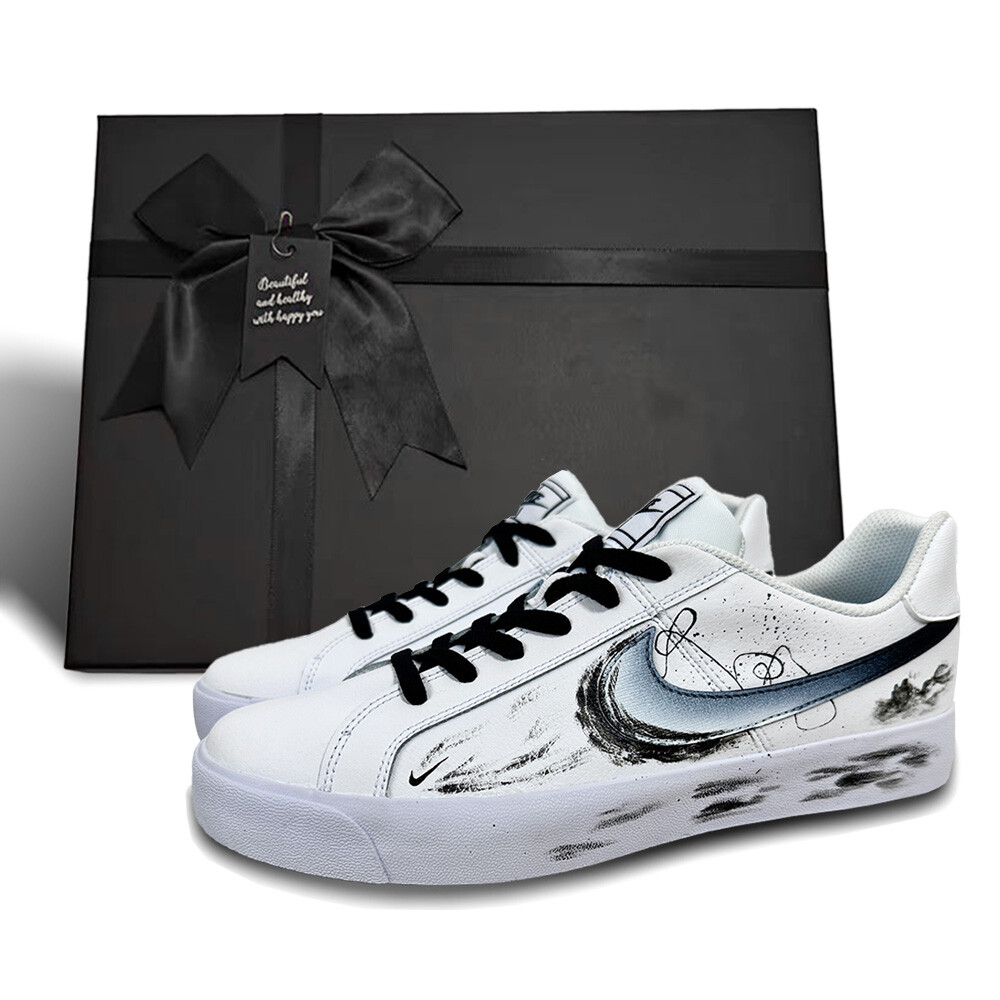 

Кроссовки для скейтбординга Court Royale, унисекс, низкие, белый/черный Nike