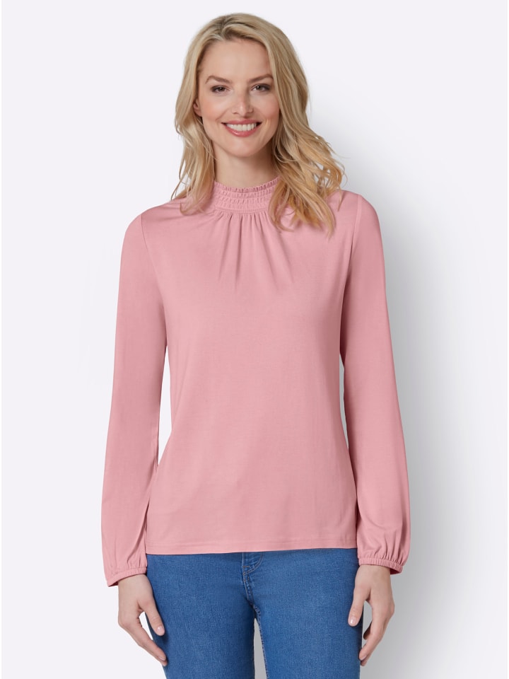 

Рубашка с воротником-стойкой цвета розового кварца WITT WEIDEN