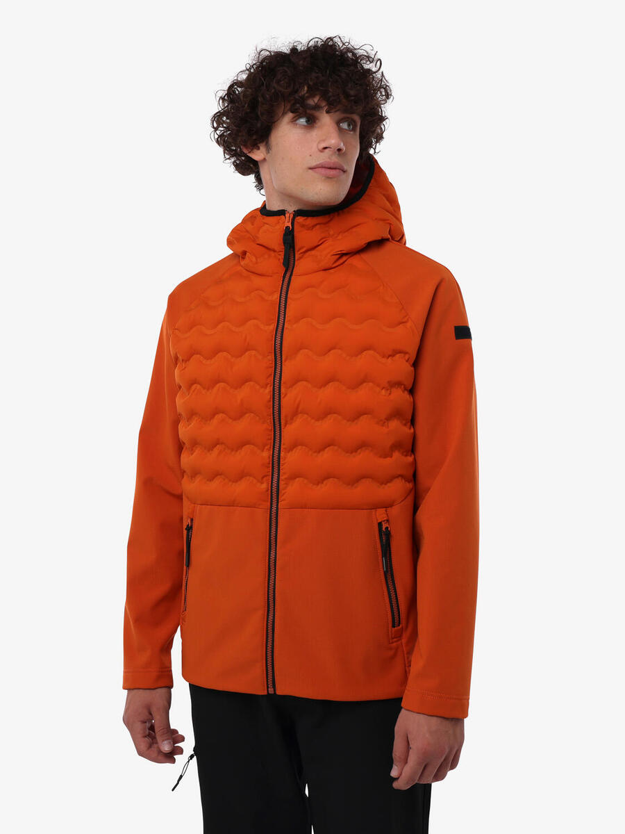 

JAKED Оранжевая синтетическая фитнес-куртка для мужчин