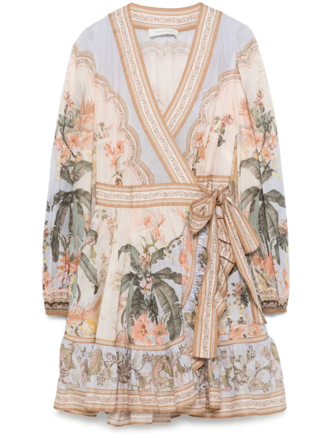 

ZIMMERMANN платье мини Wylie, нейтральный цвет