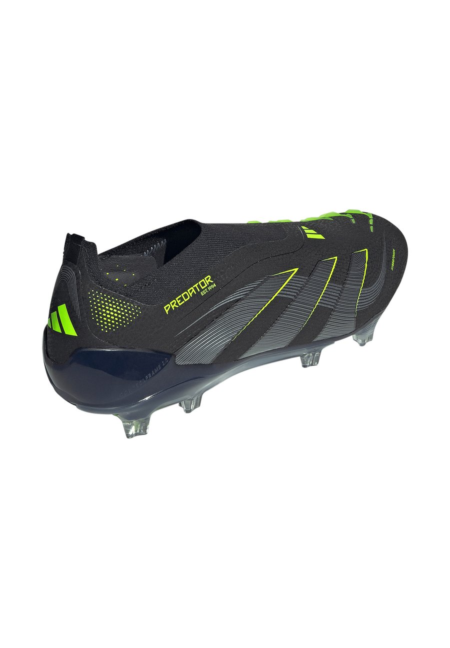 Кроссовки Adidas Performance PREDATOR ELITE LACELESS FIRM GROUND FOOTBALL BOOTS, Core Black Lucid Lemon/Black — фото 3