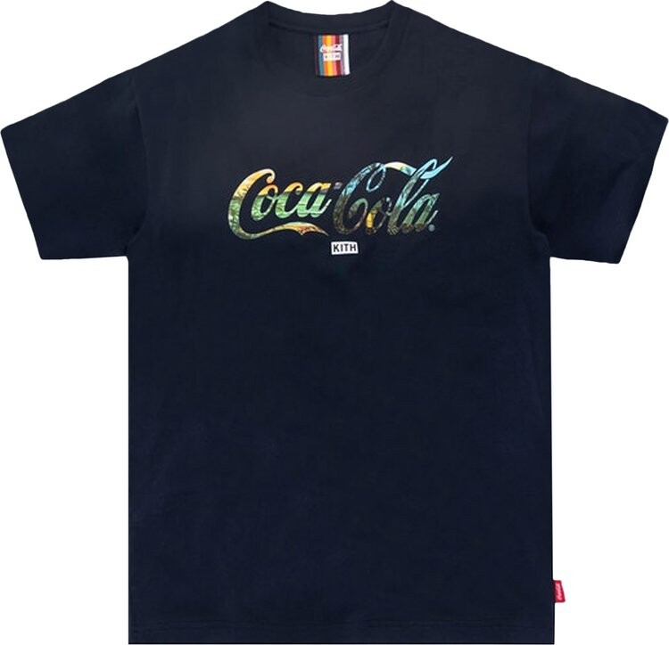 

Футболка Kith x Coca-Cola T-Shirt 'Navy', синий
