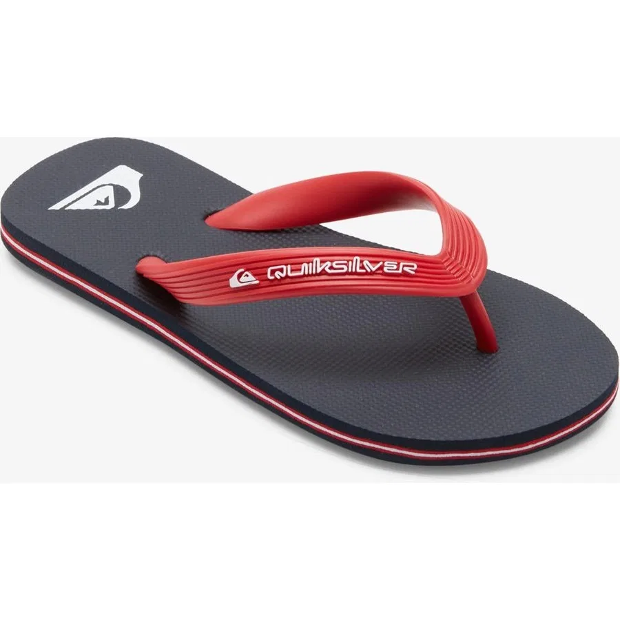 Детские спортивные сланцы Quiksilver Molokai Core, Темно-синий/Красный