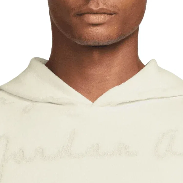 Мужской пуловер-худи Air Jordan Flight Jacquard Pullover Hoodie, белый — фото 4