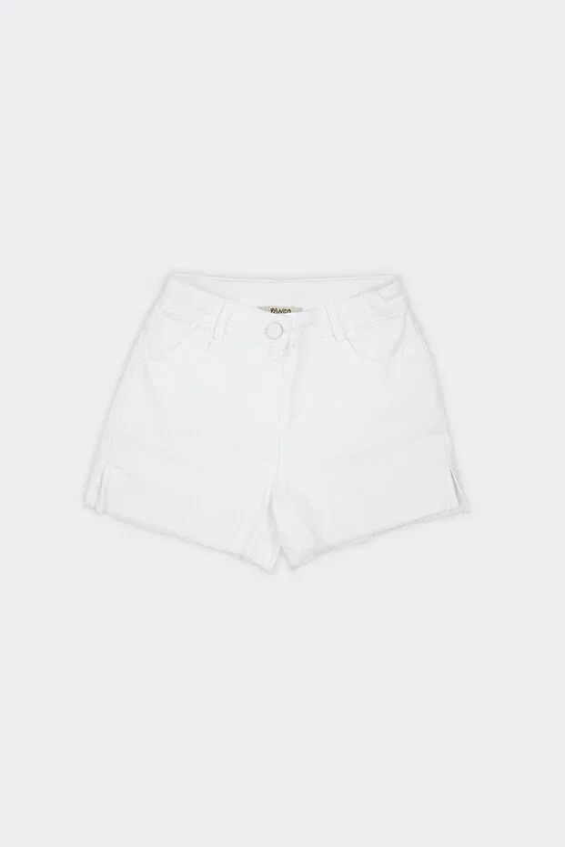 Детские шорты для девочек хлопковые Panço, White
