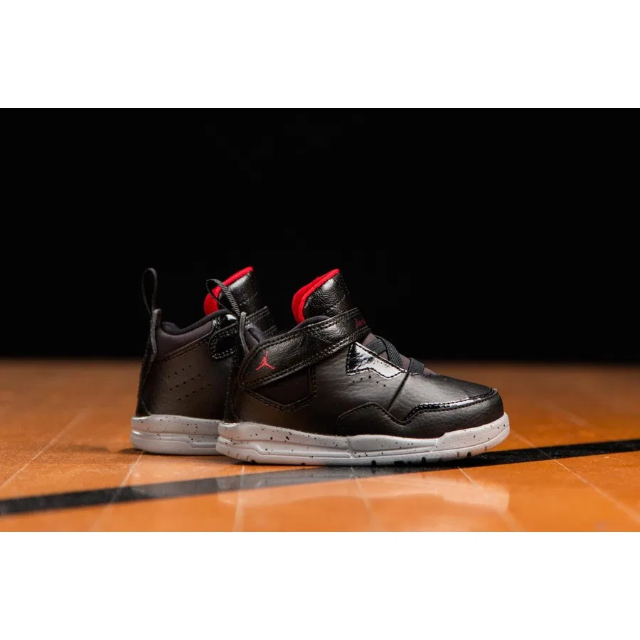 Детские кроссовки с резинкой и липучкой Air Jordan Td Courtside 23 Nike, Черный — фото 2