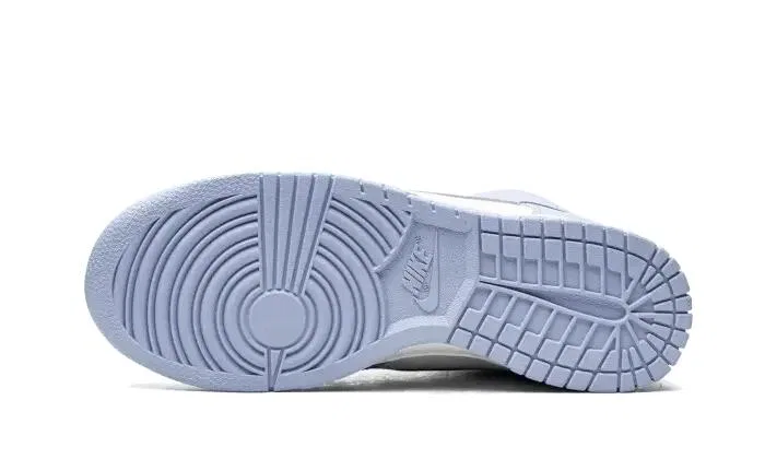 Детские кроссовки из кожи Dunk High Aluminium Nike, Weiß / Silber / Helles Himmelblau