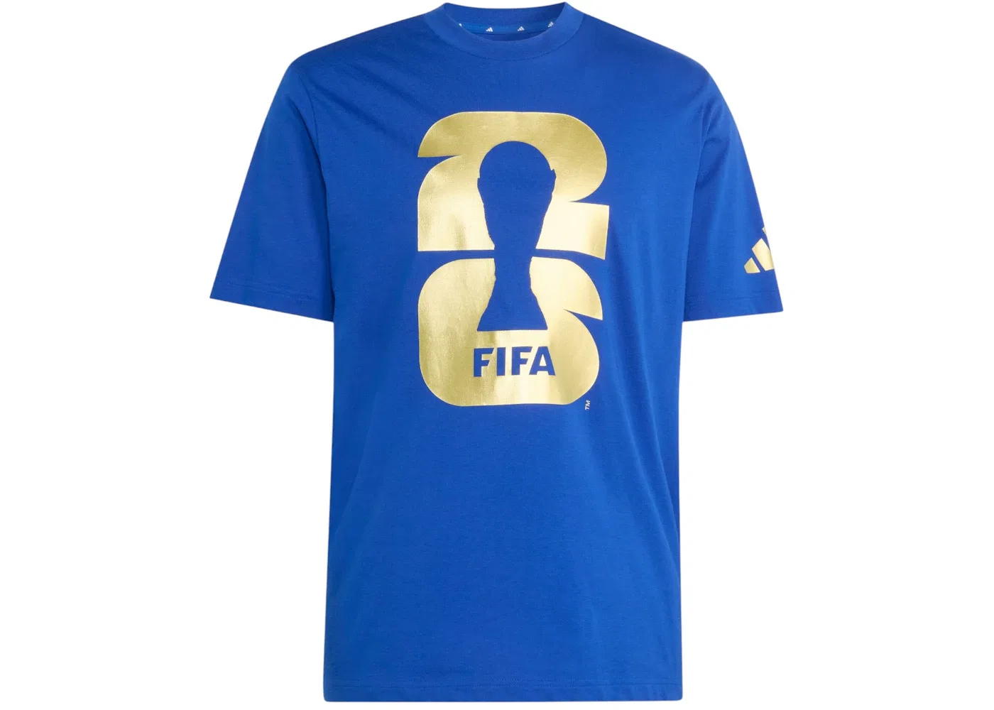 Мужская футболка с принтом Adidas FIFA World Cup 2020 Official Emblem T-Shirt, Royal Blue