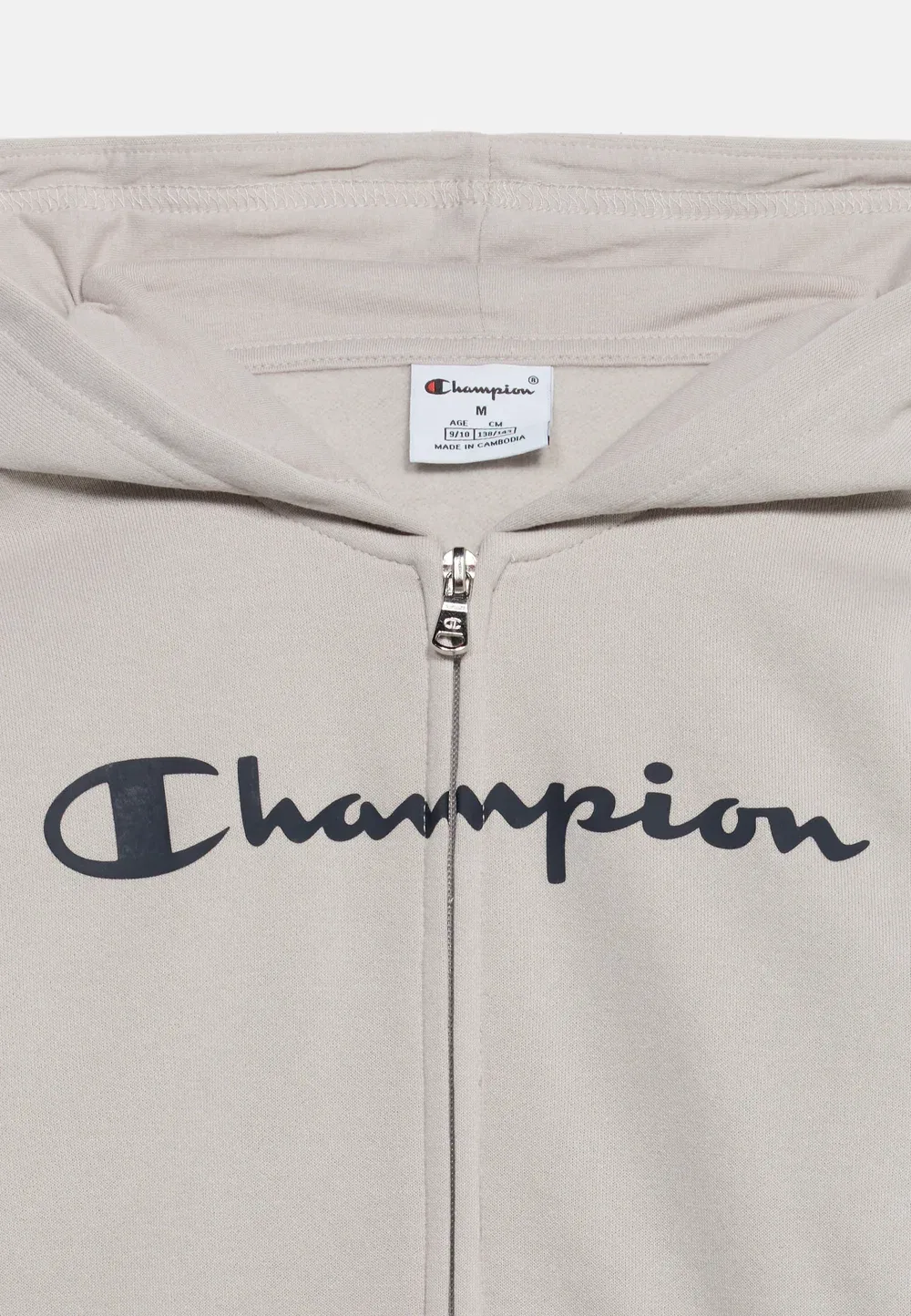 Спортивная толстовка на молнии, стандартный крой, унисекс - свитшот на молнии Champion, Grey — фото 3