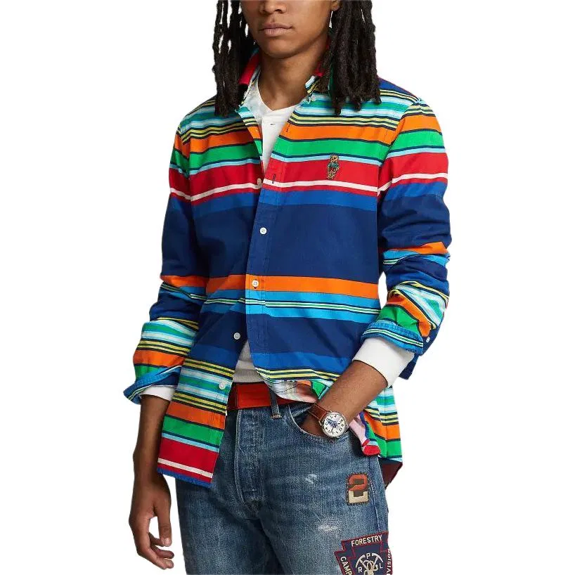 Мужская рубашка с принтом Polo Bear Classic Version Polo Ralph Lauren, Multicolor — фото 3