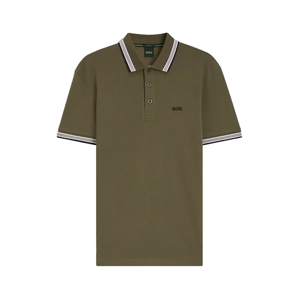 Мужское поло с коротким рукавом Paddy 10241663 BOSS, Green