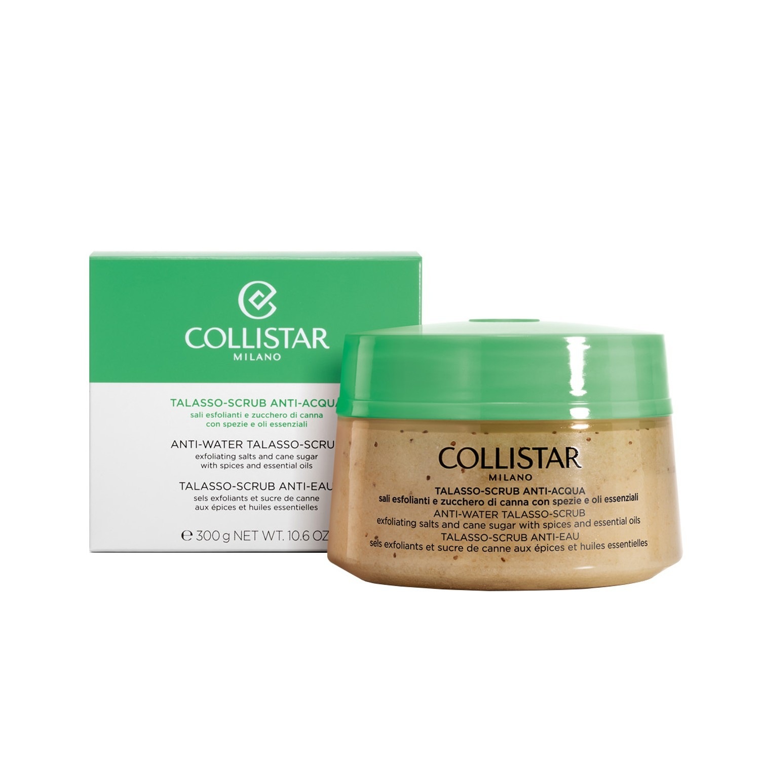 Скраб для тела speciale corpo perfetto talasso-scrub gegen wassereinlagerungen Collistar, вес 300 гр. — фото 2