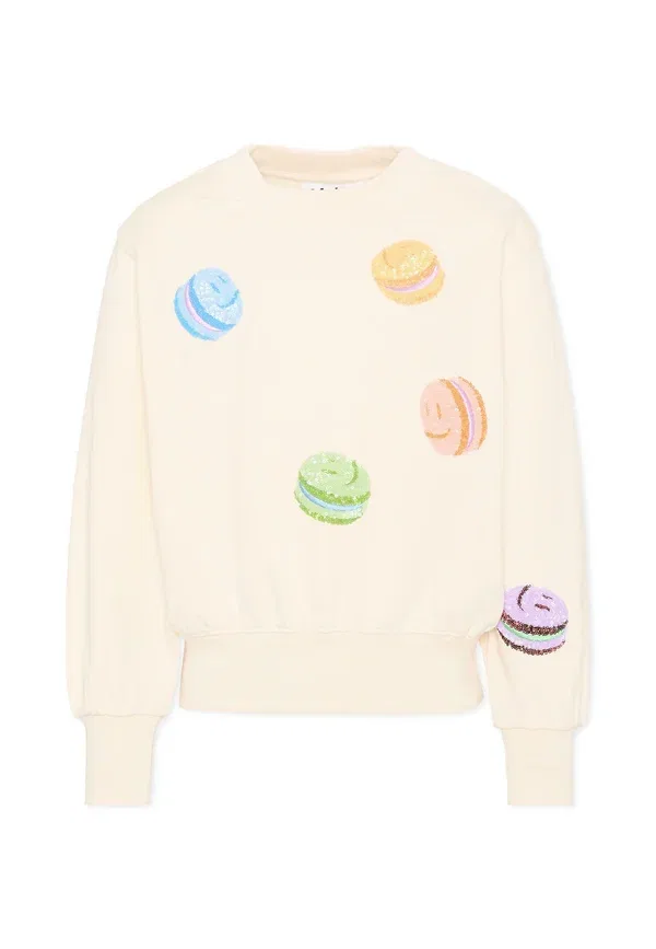 Свитшот с вышивкой Sweatshirt Molo, Ivory, слоновая кость