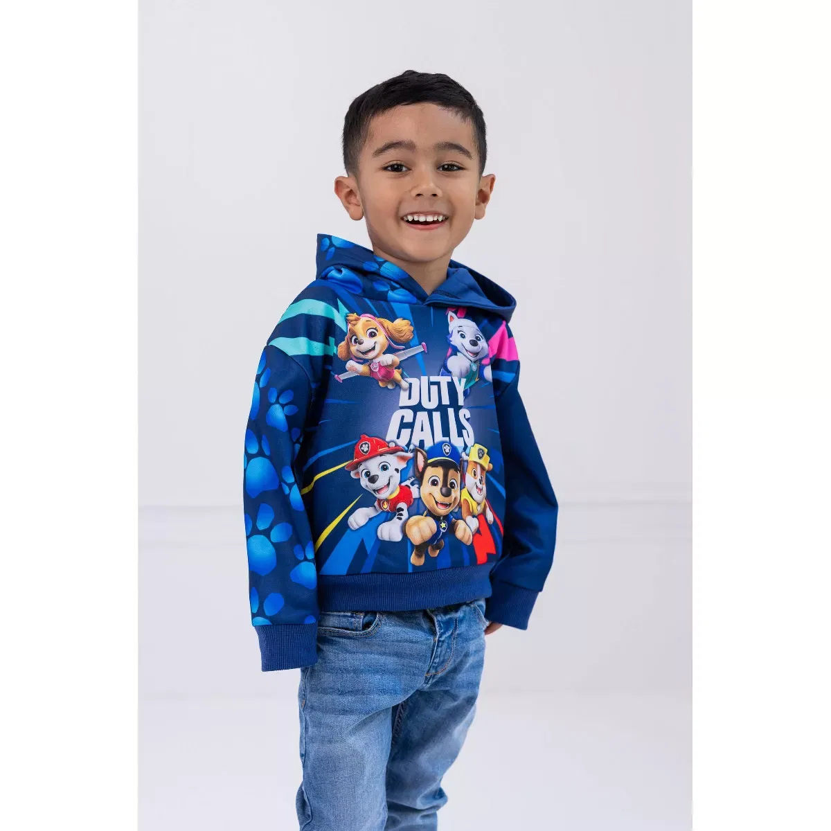Детский худи с принтом PAW Patrol Fleece Cosplay Pullover Hoodie PAW Patrol, Navy — фото 2