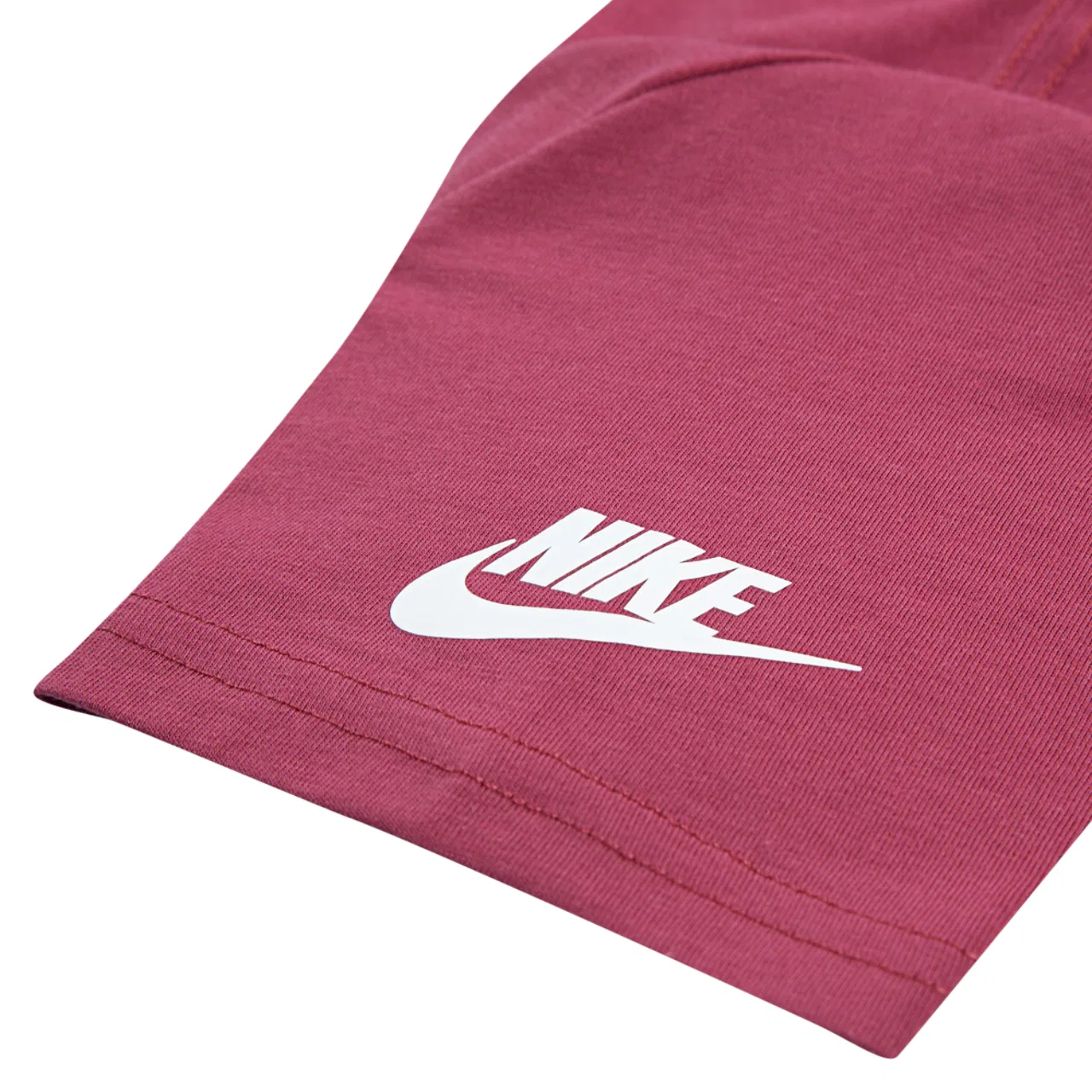 Футболка для девочек Futura Evergreen Nike, цвет Sweet Beet/Sweet Beet — фото 4