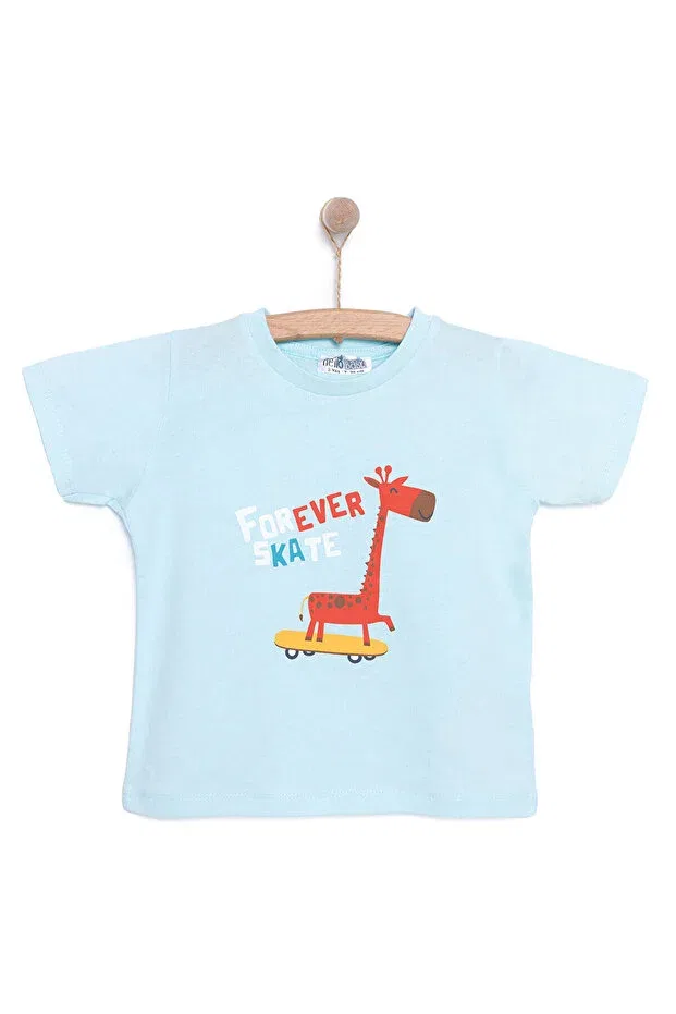 Детская футболка для мальчиков с принтом Hellobaby Ebebek Hello Baby, Light Blue