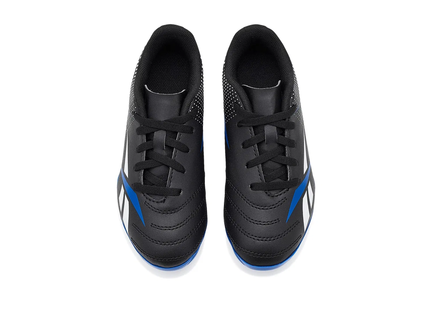 Бутсы Strike MG Soccer Cleat (для маленьких и больших детей) Reebok Kids, Black/White/Blue — фото 3