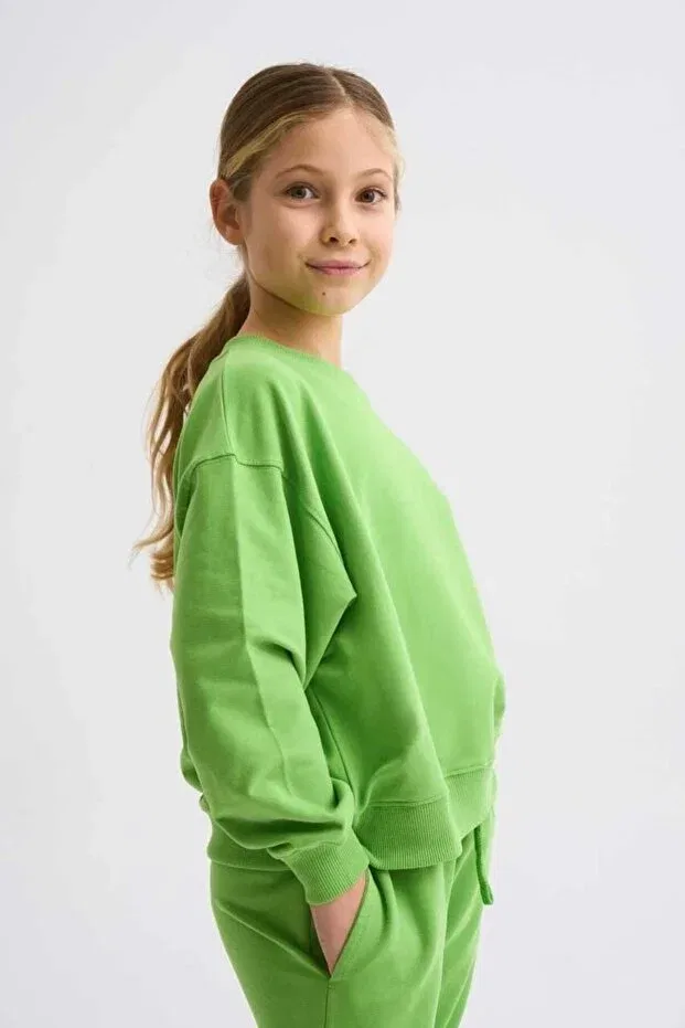 Детские свитшот для девочек с длинным рукавом Therecolor, Green