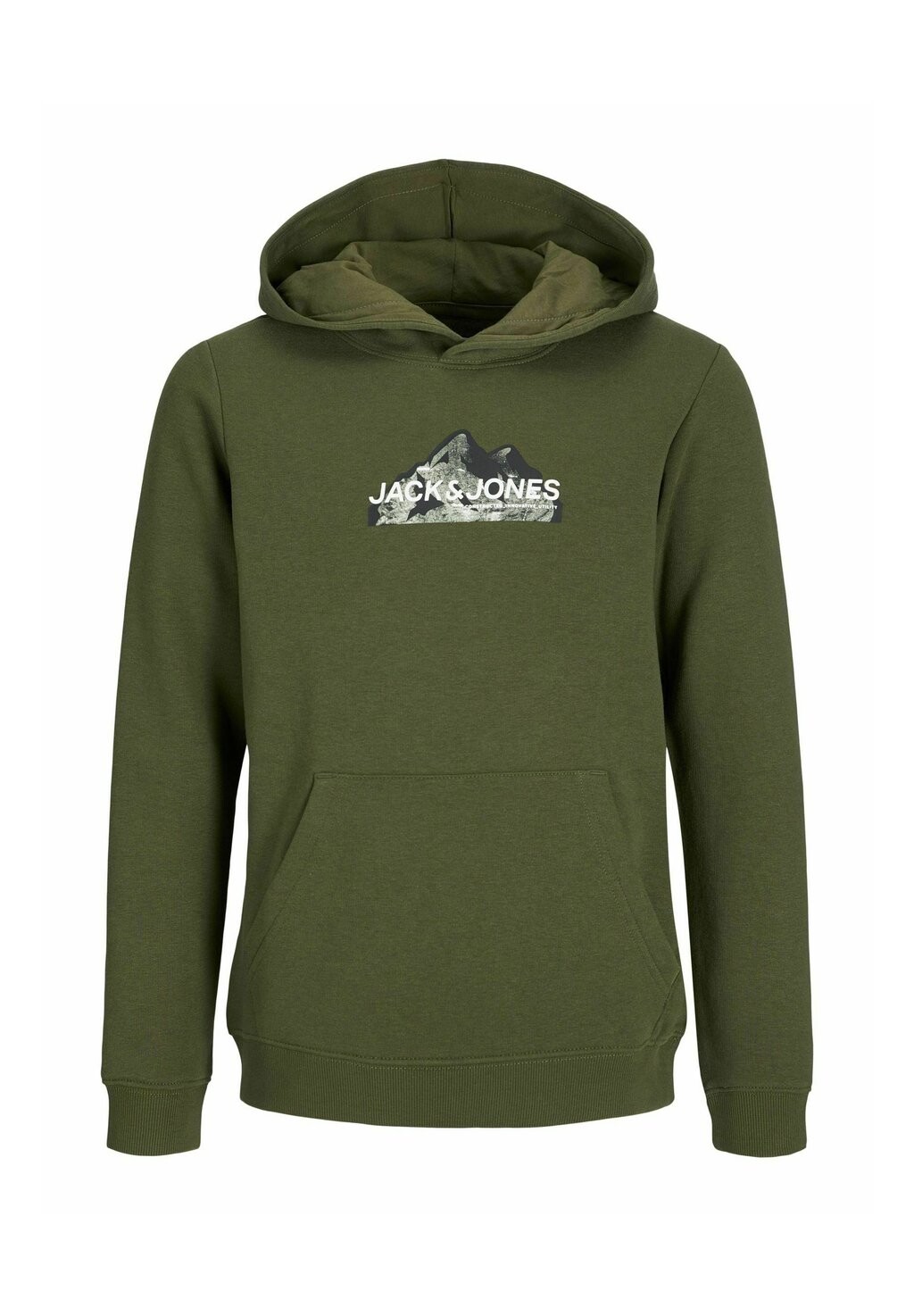 

Свитер с капюшоном LOGO MINI Jack & Jones, темно-зеленый