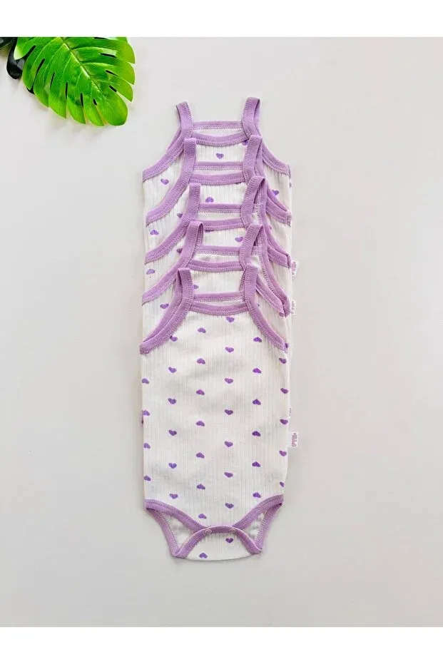 Детское боди-комбинезон для девочек с принтом Basics Efu Baby, Purple