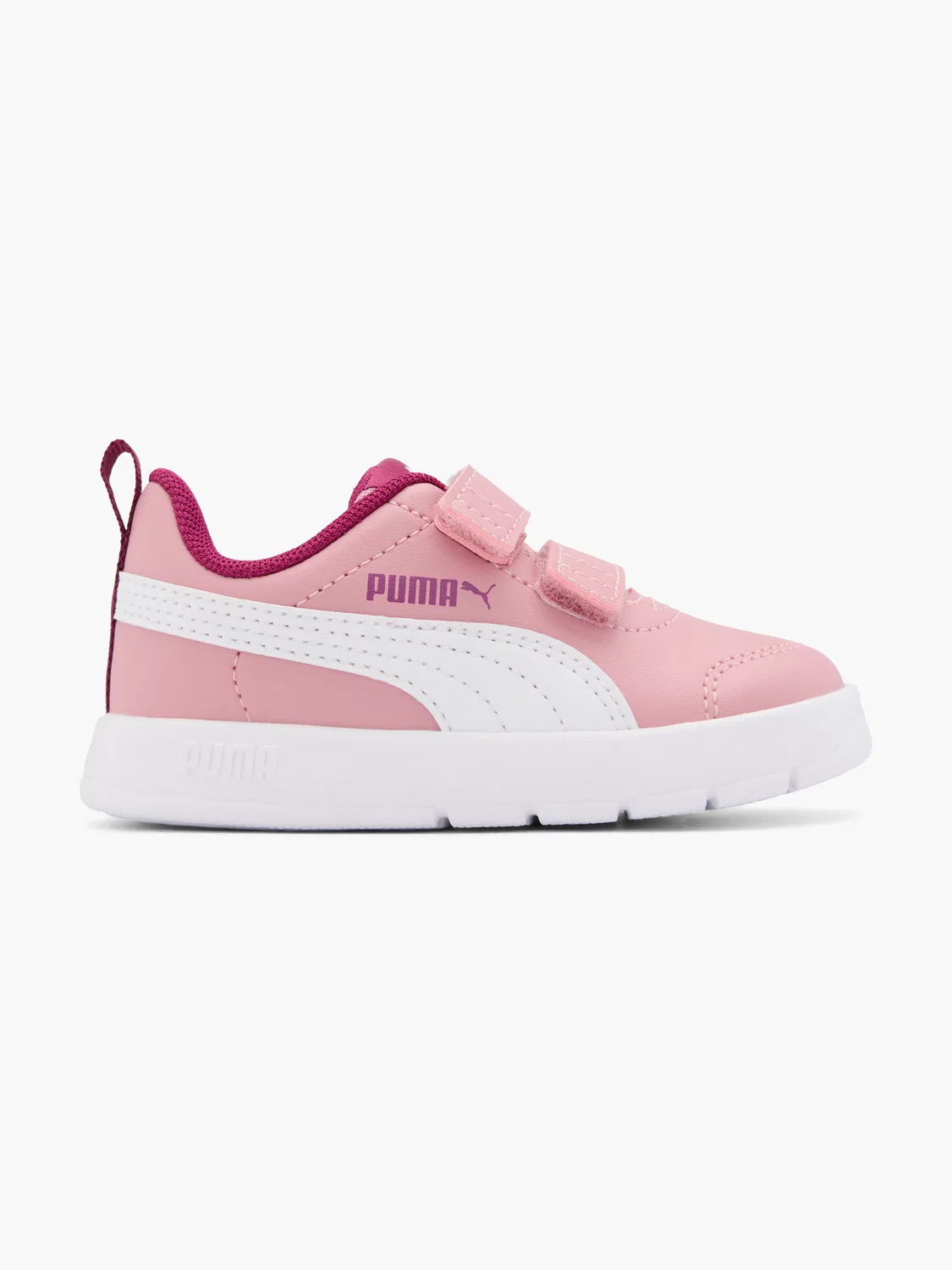 Детские кроссовки на липучке PUMA, розовый