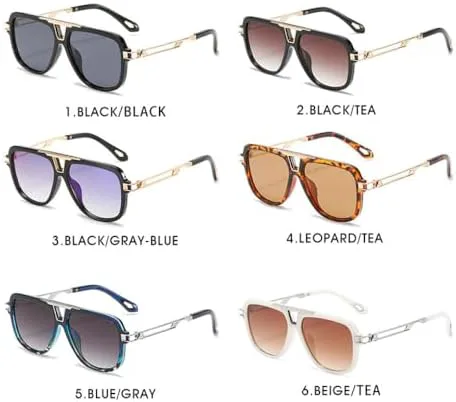 

Ретро классические модные квадратные солнцезащитные очки 2026 года для мужчин и женщин, в винтажном стиле, с металлической оправой, летний тренд MTZJH, C3