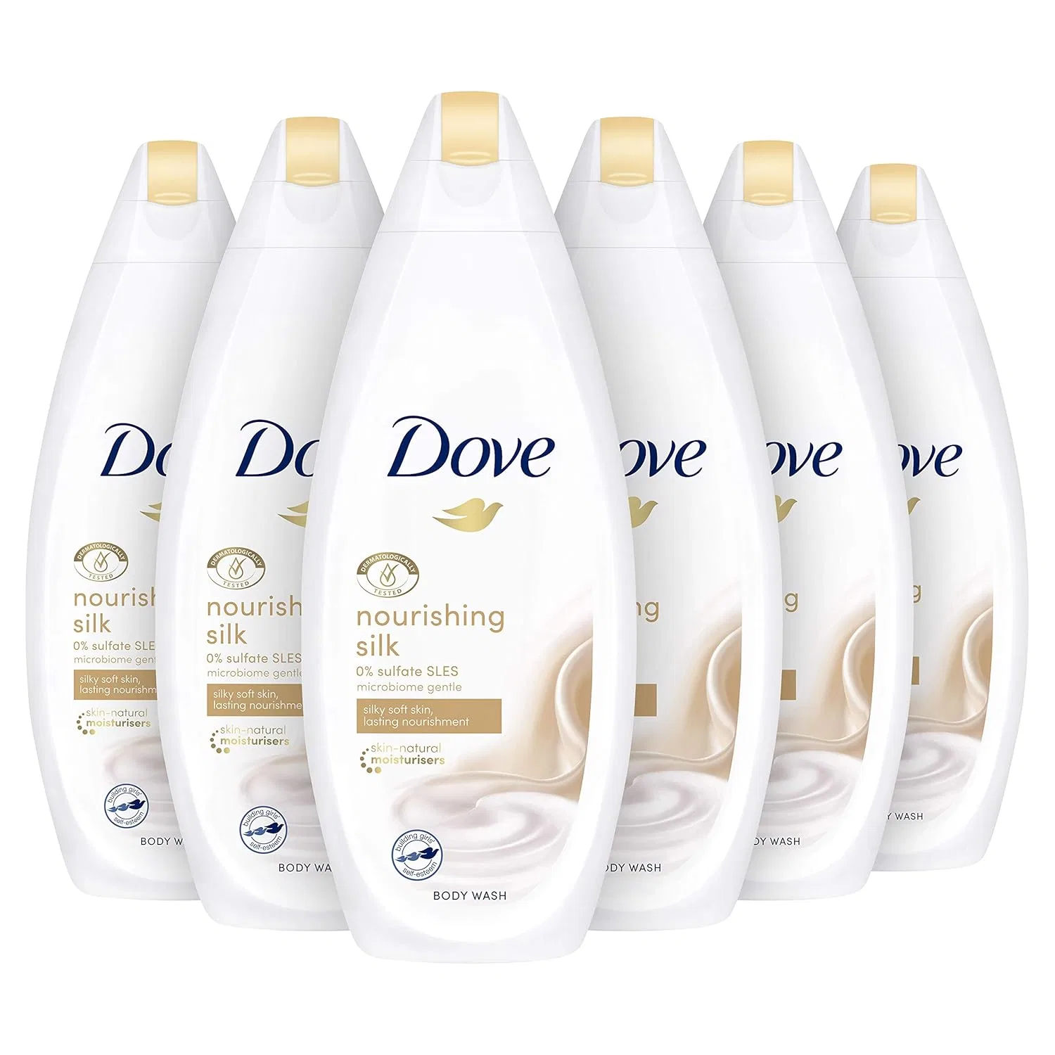 Гель для душа Dove Silk Glow, 6 x 250 мл, Vanilla Unilever