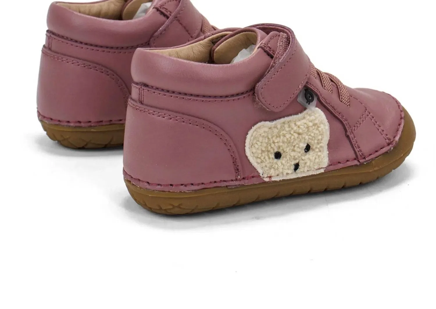 Детские кожаные кеды с медвежонком Ted Pave Old Soles, Malva — фото 4