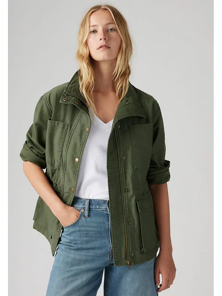 Женская демисезонная куртка Levi's, Khaki — фото 4