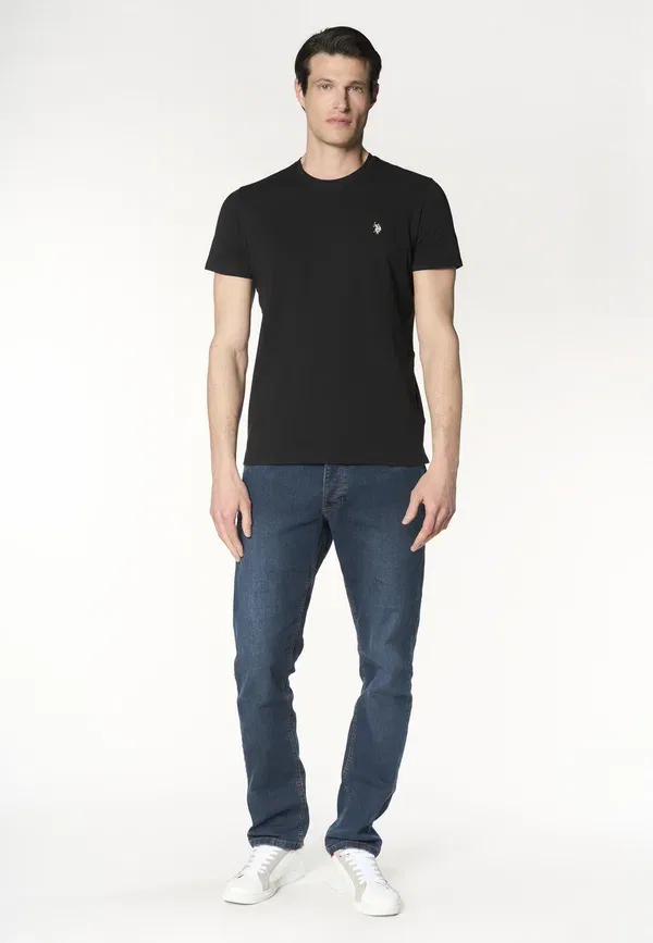 Футболка хлопковая Basic t-shirt U.S. Polo Assn., черный — фото 2