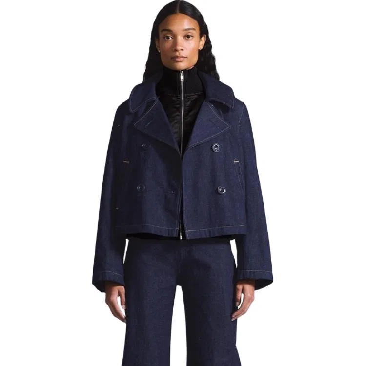 Женское укороченное пальто с высоким воротником Levi's, Dark Blue