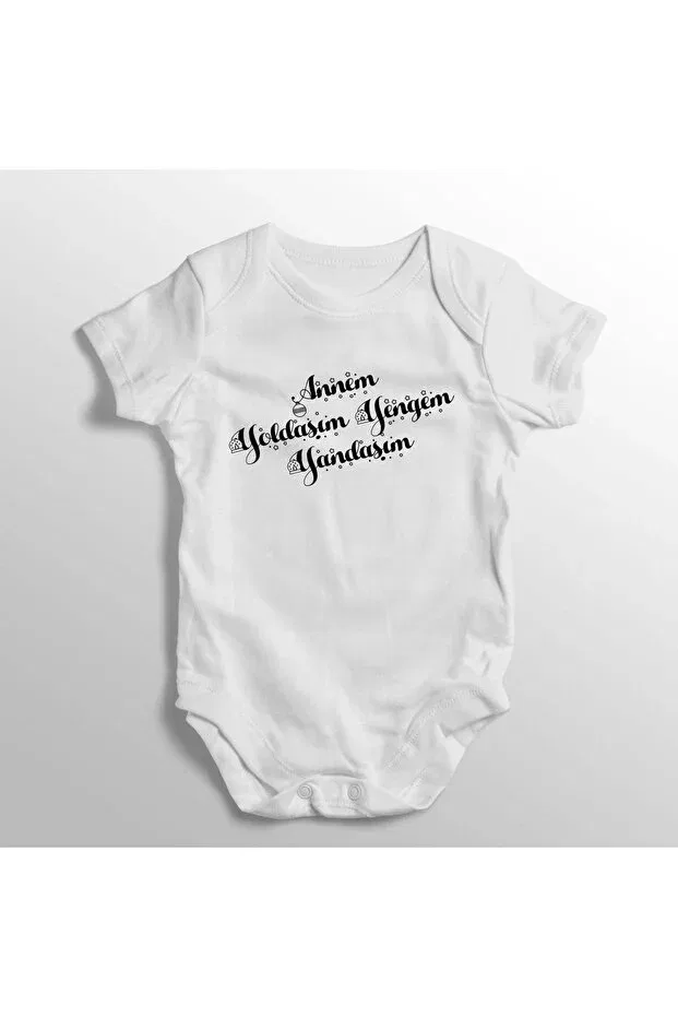 Детское боди-комбинезон для девочек с принтом Tuğbababy, White
