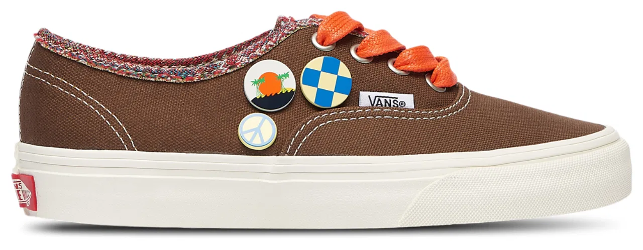 Кроссовки для мальчиков Authentic Vans, коричневый/белый