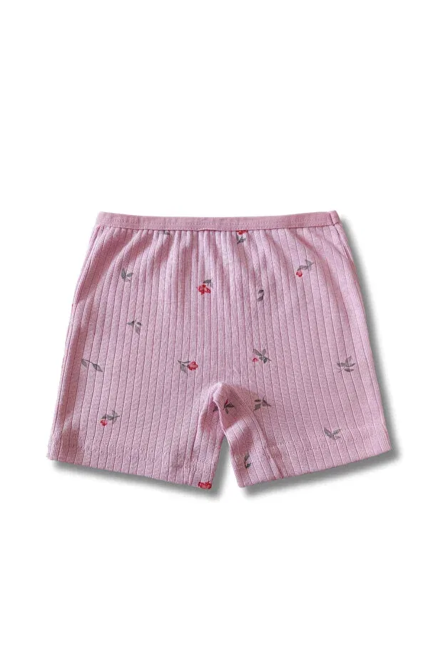 Детские трусы для девочек хлопковые набор 6 шт Panfilia, Pink-White-Green — фото 3