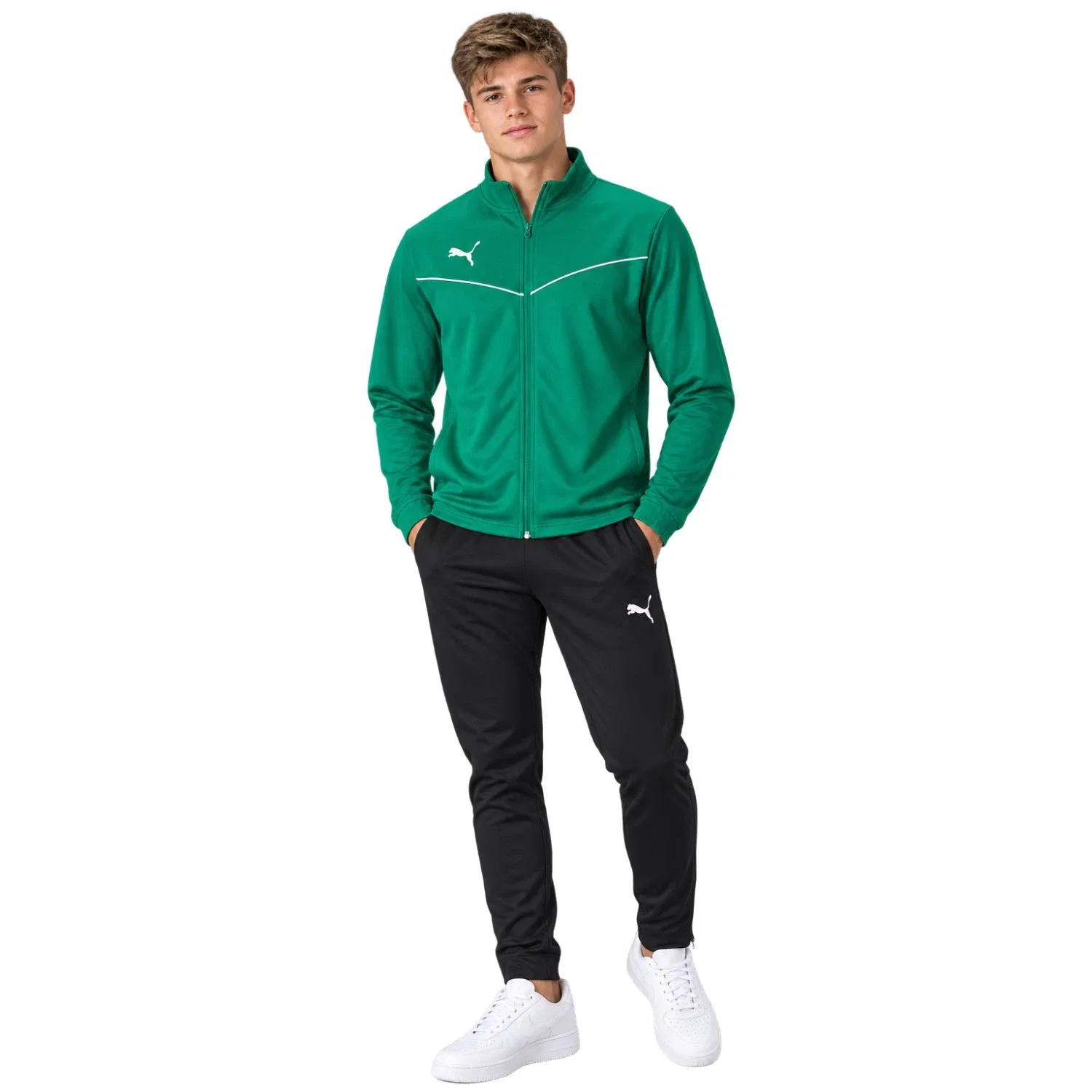 Спортивный костюм для детей, зеленый Puma — фото 2