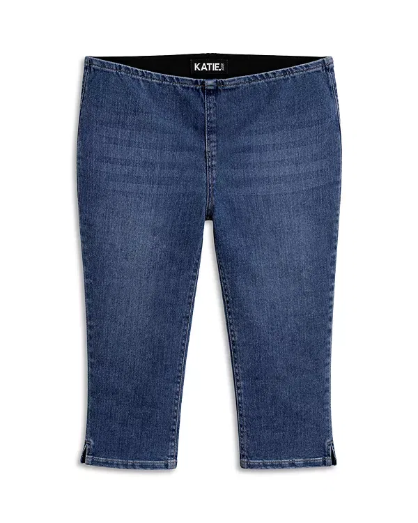 Детские джинсы для девочек с контрастной отстрочкой KatieJ NYC, Dark Wash