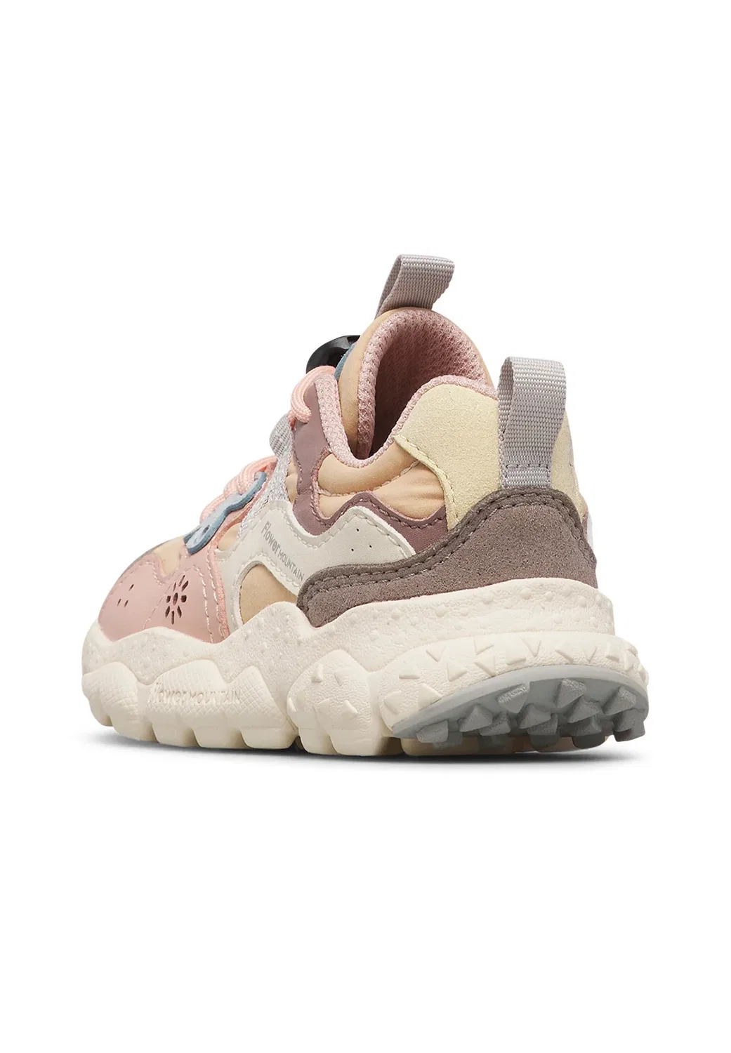 Кроссовки Jongens lage Yamano 3 Junior. - детская обувь Flower Mountain, Beige-Rosa — фото 4