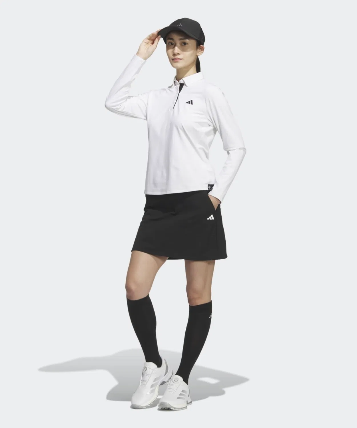 Женская юбка для гольфа с водоотталкивающей пропиткой EX STRETCH ACTIVE Adidas, Black — фото 4