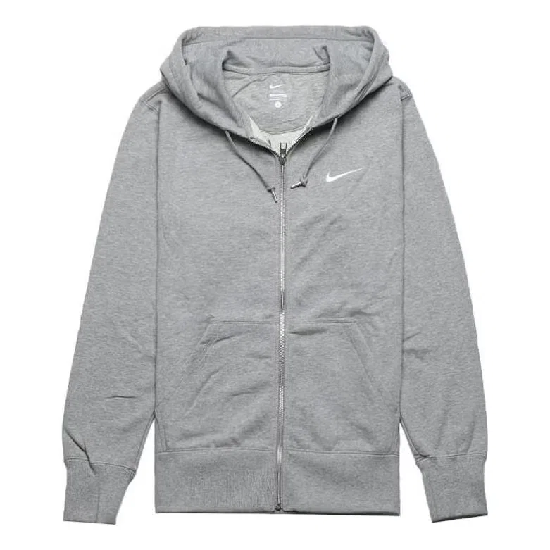Худи на молнии классическое Nike, серый