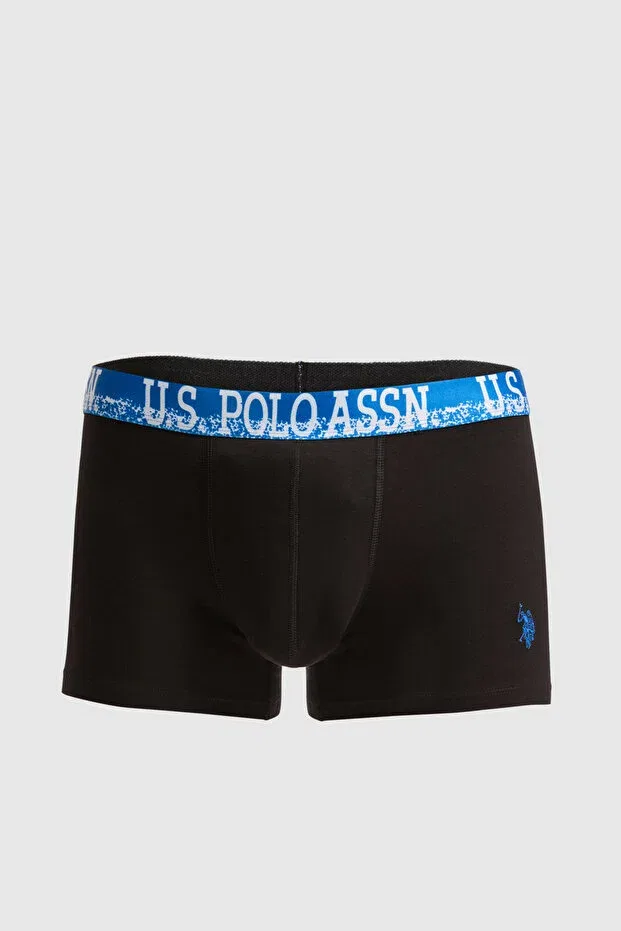 Мужские трусы с принтом U.S. Polo Assn., Black — фото 3